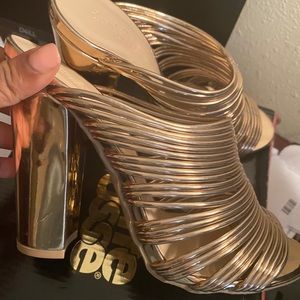 Gold heels